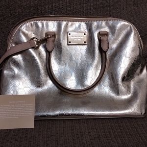 Michael Kors  metallic gold  satchel Gold Hardware NWT